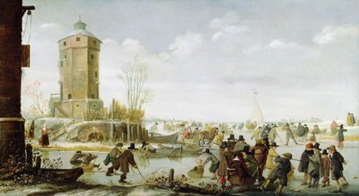 Schlittenszene von Barent Avercamp